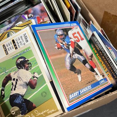 LOT 266Y: Mixed Lot of Sports Cards - Baseball, Football, Basketball, Hockey - Barry Sanders, Gary Sheffield and More