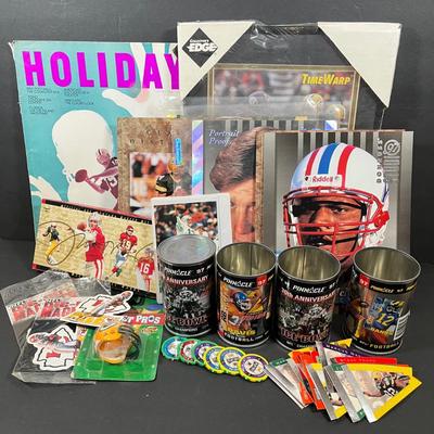 LOT 269Y: Mixed Lot of Football Collectibles