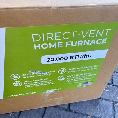 LOT 273G: Williams Direct Vent 22,000 BTU Home Furnace - Model 2203822