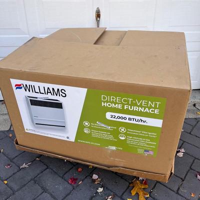 LOT 273G: Williams Direct Vent 22,000 BTU Home Furnace - Model 2203822