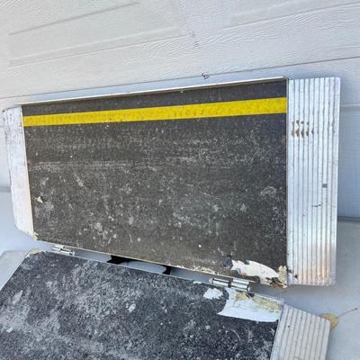 LOT 276G: EZ-Access Three Foot Aluminum Folding Suitcase Ramp