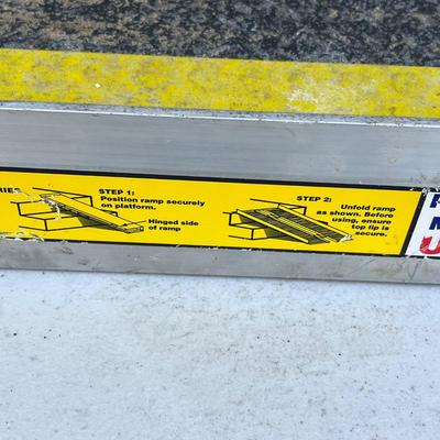 LOT 276G: EZ-Access Three Foot Aluminum Folding Suitcase Ramp