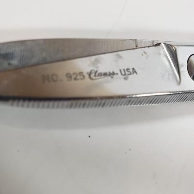 LOT 303B: Art Nouveau Lady Frame, Ornate Grape Leaf Shears, Art Pottery & Olivia Riegel Mirrored Frame