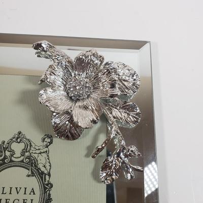 LOT 303B: Art Nouveau Lady Frame, Ornate Grape Leaf Shears, Art Pottery & Olivia Riegel Mirrored Frame