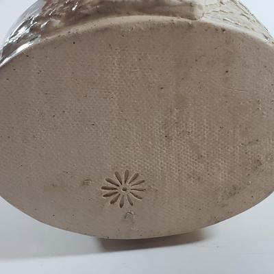 LOT 303B: Art Nouveau Lady Frame, Ornate Grape Leaf Shears, Art Pottery & Olivia Riegel Mirrored Frame