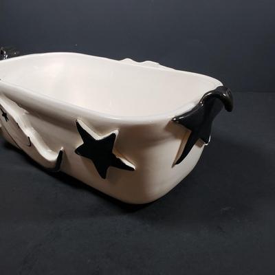 LOT 305B: Collection of Moon & Stars/Black & White Art Pottery