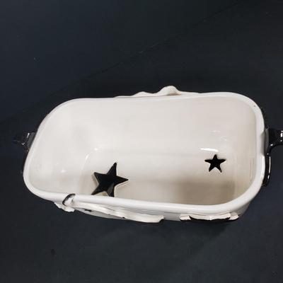 LOT 305B: Collection of Moon & Stars/Black & White Art Pottery