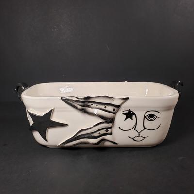 LOT 305B: Collection of Moon & Stars/Black & White Art Pottery