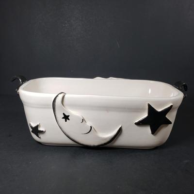 LOT 305B: Collection of Moon & Stars/Black & White Art Pottery