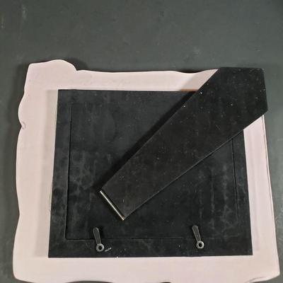 LOT 306B: Art Pottery Baskets, Handmade Signed Frame & Teapot