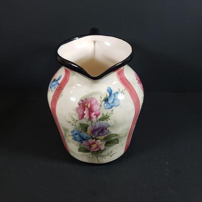 LOT 308B: Kiwi Studio by Bill Smith Cake Stand & Pitcher with New Cake Server Set