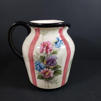 LOT 308B: Kiwi Studio by Bill Smith Cake Stand & Pitcher with New Cake Server Set