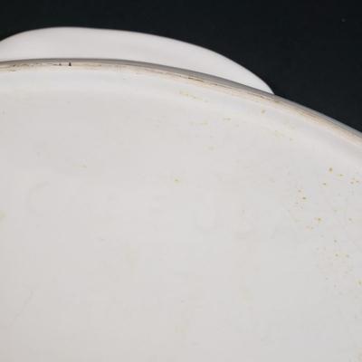 LOT 311B: Italian Ceramic Coral Pattern Plates, Fish Dishes by California Pottery & Ironstone, Large Conch Shell Tureen