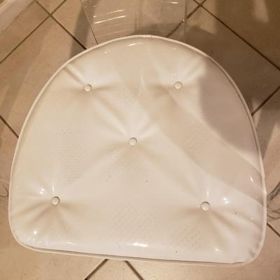 LOT 313B: Set of 4 Lucite Acrylic Rolling Chairs