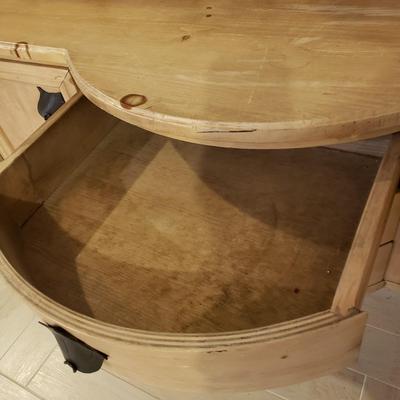 LOT 315B: Decorative Console Table with Cast Iron Hardware