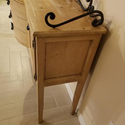 LOT 315B: Decorative Console Table with Cast Iron Hardware