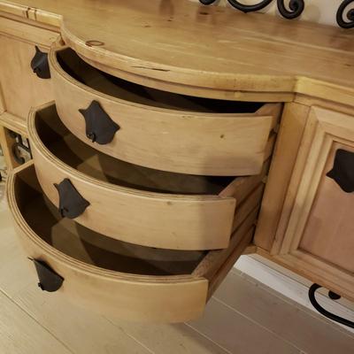 LOT 315B: Decorative Console Table with Cast Iron Hardware