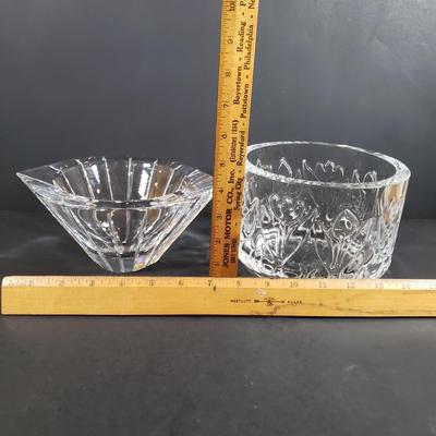 LOT 316B: Orrefors Signed Crystal Bowls