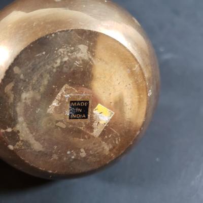 LOT 318B: Vintage Brass & Cast Iron Scales, Brass Table Decor & More