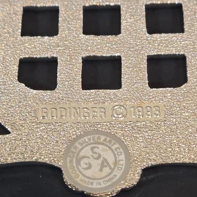 LOT 341B: Two Vintage Mariposa Brillante Silver Leaf Trays. Nick Munro & Co. Hammered Pewter Spice Shaker, Jean Couzon Orfevre Art...