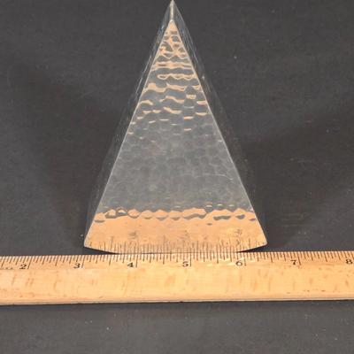 LOT 341B: Two Vintage Mariposa Brillante Silver Leaf Trays. Nick Munro & Co. Hammered Pewter Spice Shaker, Jean Couzon Orfevre Art...