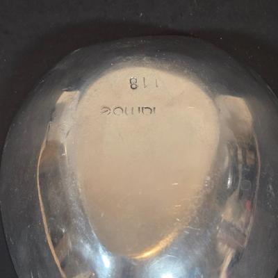 LOT 341B: Two Vintage Mariposa Brillante Silver Leaf Trays. Nick Munro & Co. Hammered Pewter Spice Shaker, Jean Couzon Orfevre Art...