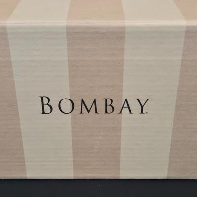 LOT 344B: Maison Bath II by Artist Charlene Winterle Olson, Vintage Bud Vase Set, Vintage Griffin Candlestick Holder, and Bombay Co Brass...