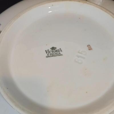 LOT 345B: Various Pieces of Flowered China Including Limoges France, Embassy, Nippon, and More