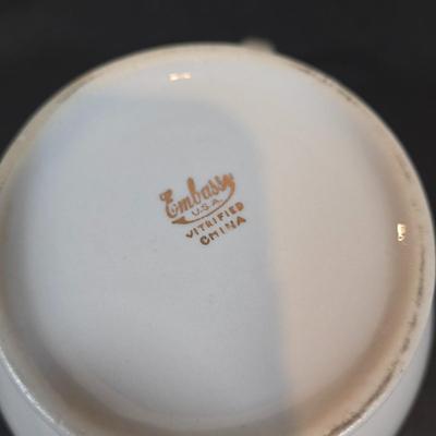 LOT 345B: Various Pieces of Flowered China Including Limoges France, Embassy, Nippon, and More