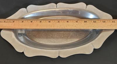 LOT 347B: Multiple Pieces of Pewter. Antique Silver Plate Egg Coddler, Vintage Soup Tureen, and More