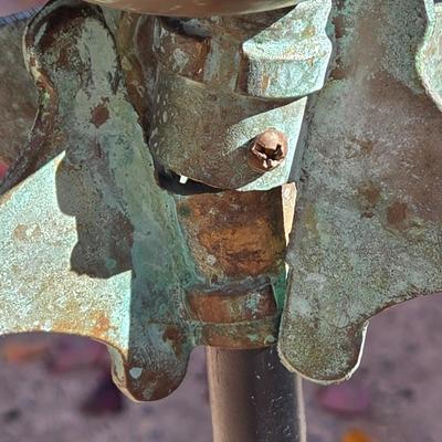 LOT 354B: Vintage Horse Weather Vane on Pole and Wooden Swan