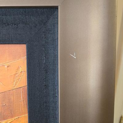 LOT 355B: Vintage Modernist Framed Artist Signed Oil Painting