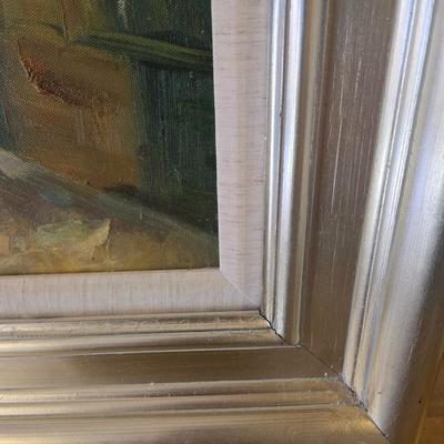 LOT 356B: European Cityscape Artist Signed Framed Painting