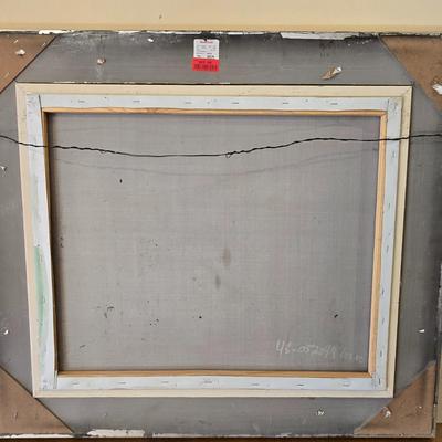 LOT 356B: European Cityscape Artist Signed Framed Painting