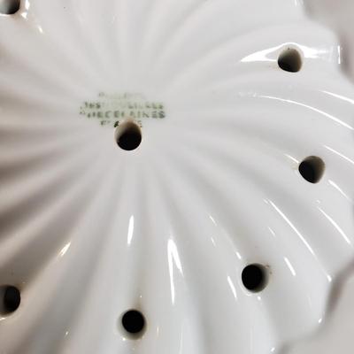 LOT 401B: French Porcelain Berry Bowl Set & Platter by Philippe Deshoulieres, Ann Mallory Hand Painted Platter & Italian Ceramic...