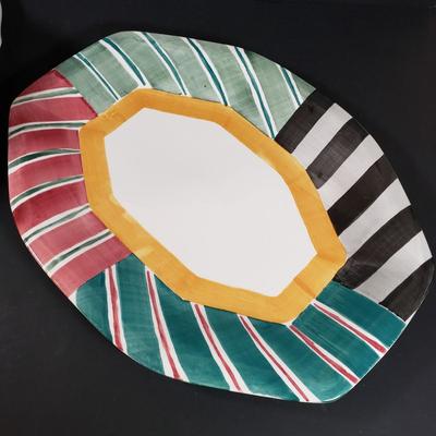 LOT 401B: French Porcelain Berry Bowl Set & Platter by Philippe Deshoulieres, Ann Mallory Hand Painted Platter & Italian Ceramic...