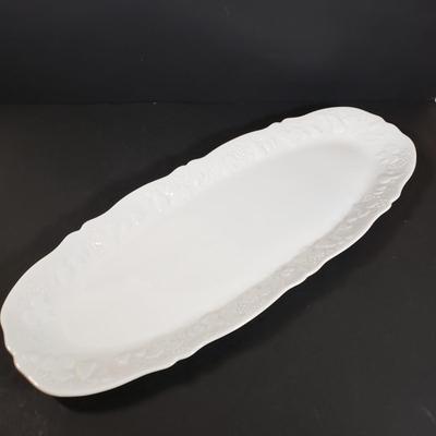 LOT 401B: French Porcelain Berry Bowl Set & Platter by Philippe Deshoulieres, Ann Mallory Hand Painted Platter & Italian Ceramic...