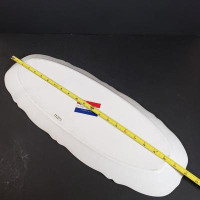 LOT 401B: French Porcelain Berry Bowl Set & Platter by Philippe Deshoulieres, Ann Mallory Hand Painted Platter & Italian Ceramic...