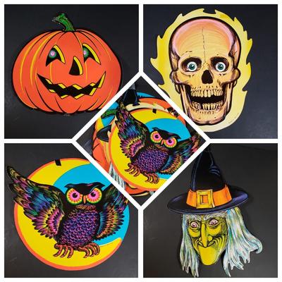 LOT 403B: Set of 10 Vintage Beistle Halloween Cutouts