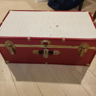 LOT 407B: Trunk Full of Vintage American Girl Doll Clothing, Accessories, Furniture & More