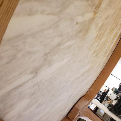 LOT 409B: Round Marble Top Dining Table