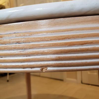 LOT 409B: Round Marble Top Dining Table