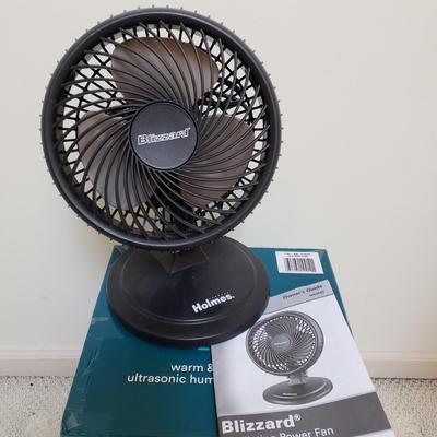 LOT 411Z: New Sealed Homedics Humidifier & Holmes Oscillating Power Fan