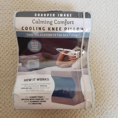 LOT 414Z: New in Box Sharper Image Deep Tissue Massager, Knee Pillow & Posture Doctor