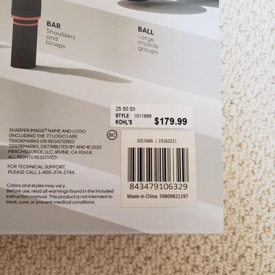 LOT 414Z: New in Box Sharper Image Deep Tissue Massager, Knee Pillow & Posture Doctor