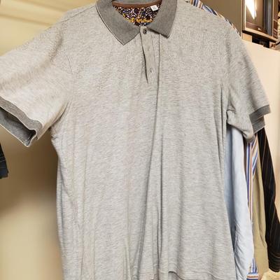 LOT 418MBC: Men's Shirts-Robert Graham, Moda Milano & More