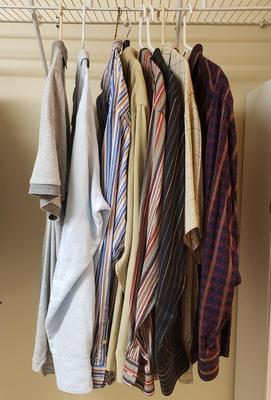 LOT 418MBC: Men's Shirts-Robert Graham, Moda Milano & More