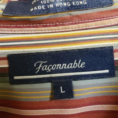 LOT 418MBC: Men's Shirts-Robert Graham, Moda Milano & More