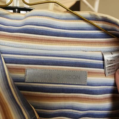 LOT 418MBC: Men's Shirts-Robert Graham, Moda Milano & More