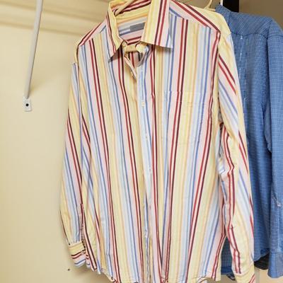 LOT 419MBC: Men's Shirts-Tori Richard, Robert Graham, Bugatchi & More